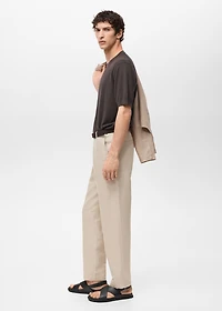 Regular-fit linen pants