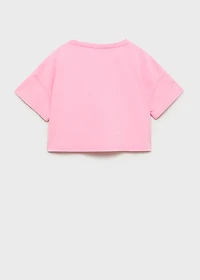 Embossed message t-shirt