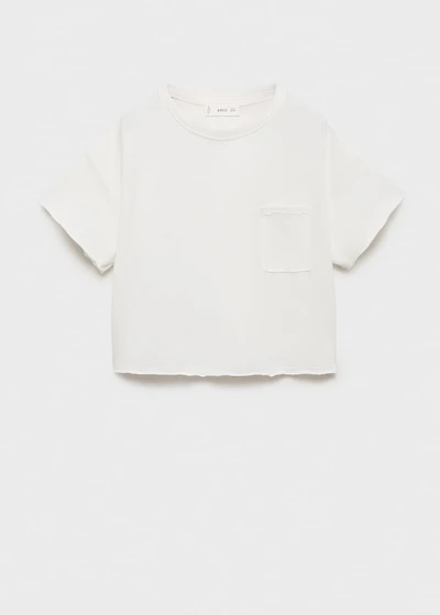 Cropped t-shirt with pocket