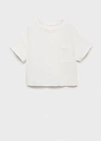 Cropped t-shirt with pocket