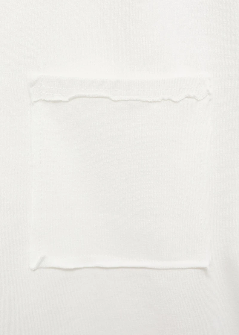 Cropped t-shirt with pocket