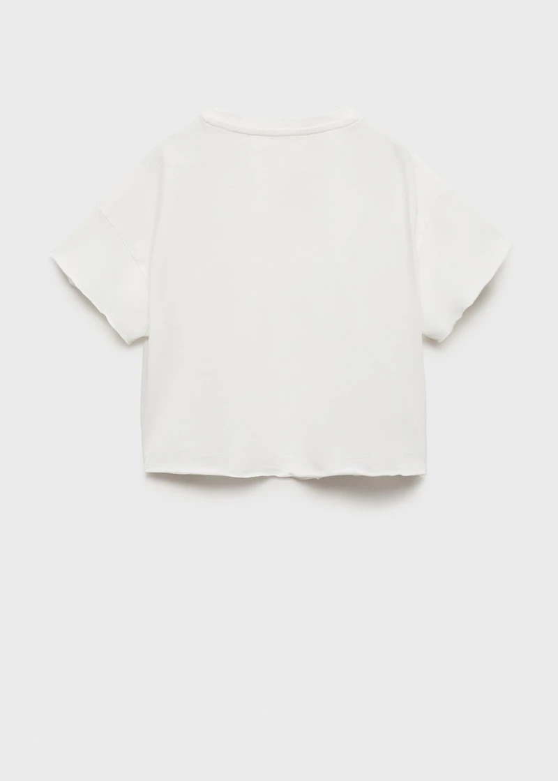 Cropped t-shirt with pocket