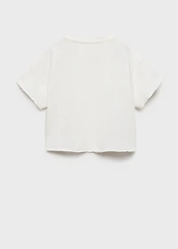Cropped t-shirt with pocket