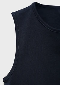 Cut-out back crop T-shirt