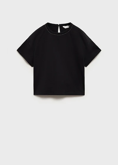 Bead detail T-shirt