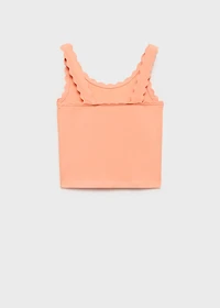 Tank top with embroidered detail