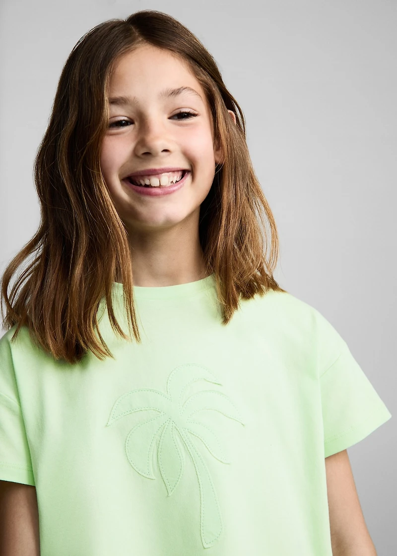 Palm tree crossed back t-shirt