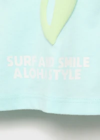 Printed cropped t-shirt