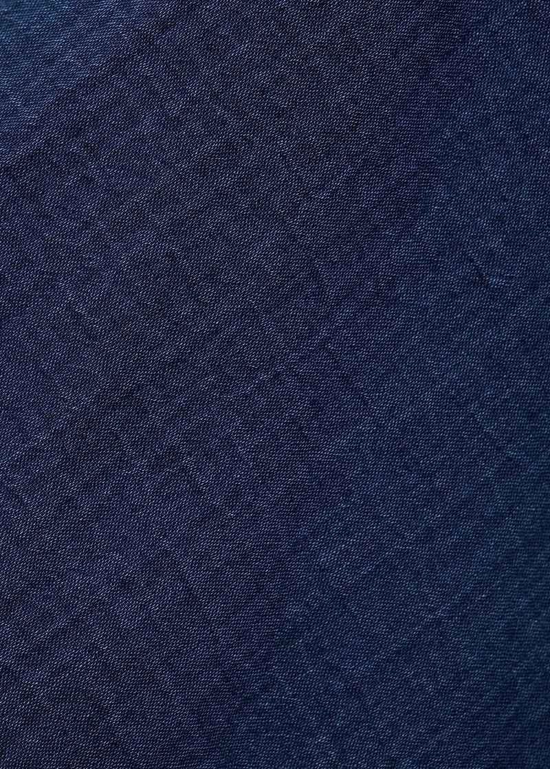 Flowy denim top with bows