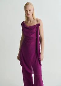 Long top with flower detail