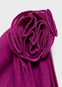 Long top with flower detail