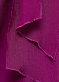 Long top with flower detail