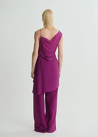 Long top with flower detail