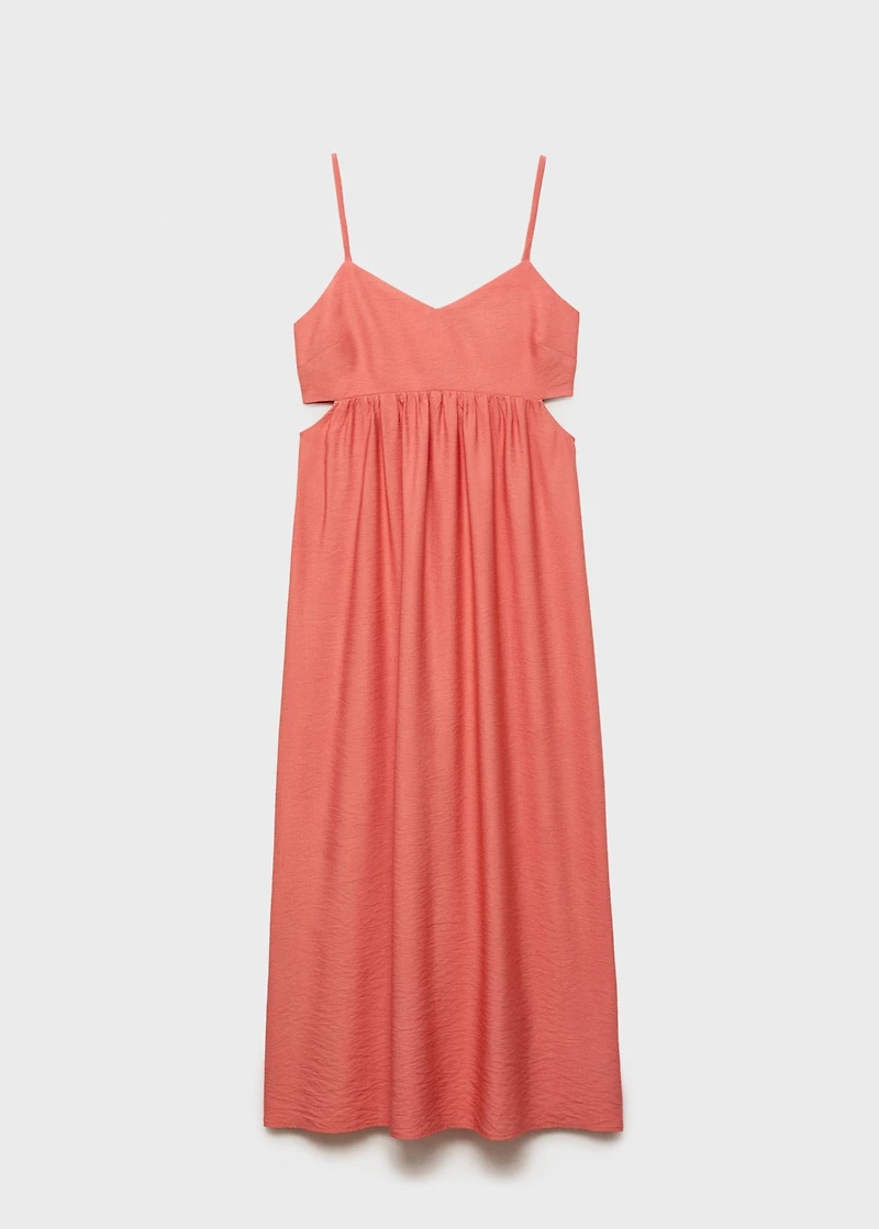 Midi-dress with cut-out