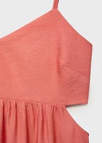 Midi-dress with cut-out