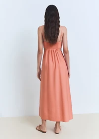 Midi-dress with cut-out