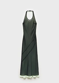 Semi-transparent combination dress