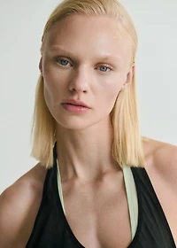 Semi-transparent combination dress