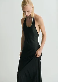 Semi-transparent combination dress