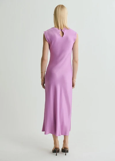 Satin midi dress