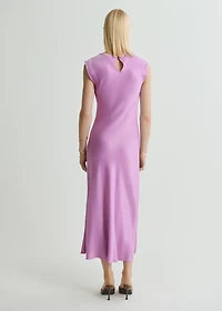 Satin midi dress