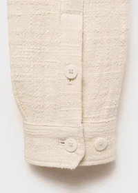 Structured cotton overshirt