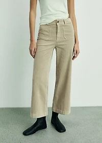 Catherin culotte corduroy pants