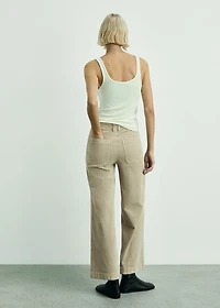 Catherin culotte corduroy pants
