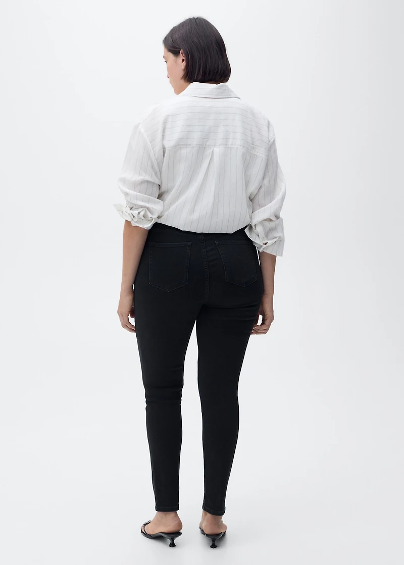 High-rise skinny jeans