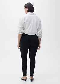High-rise skinny jeans
