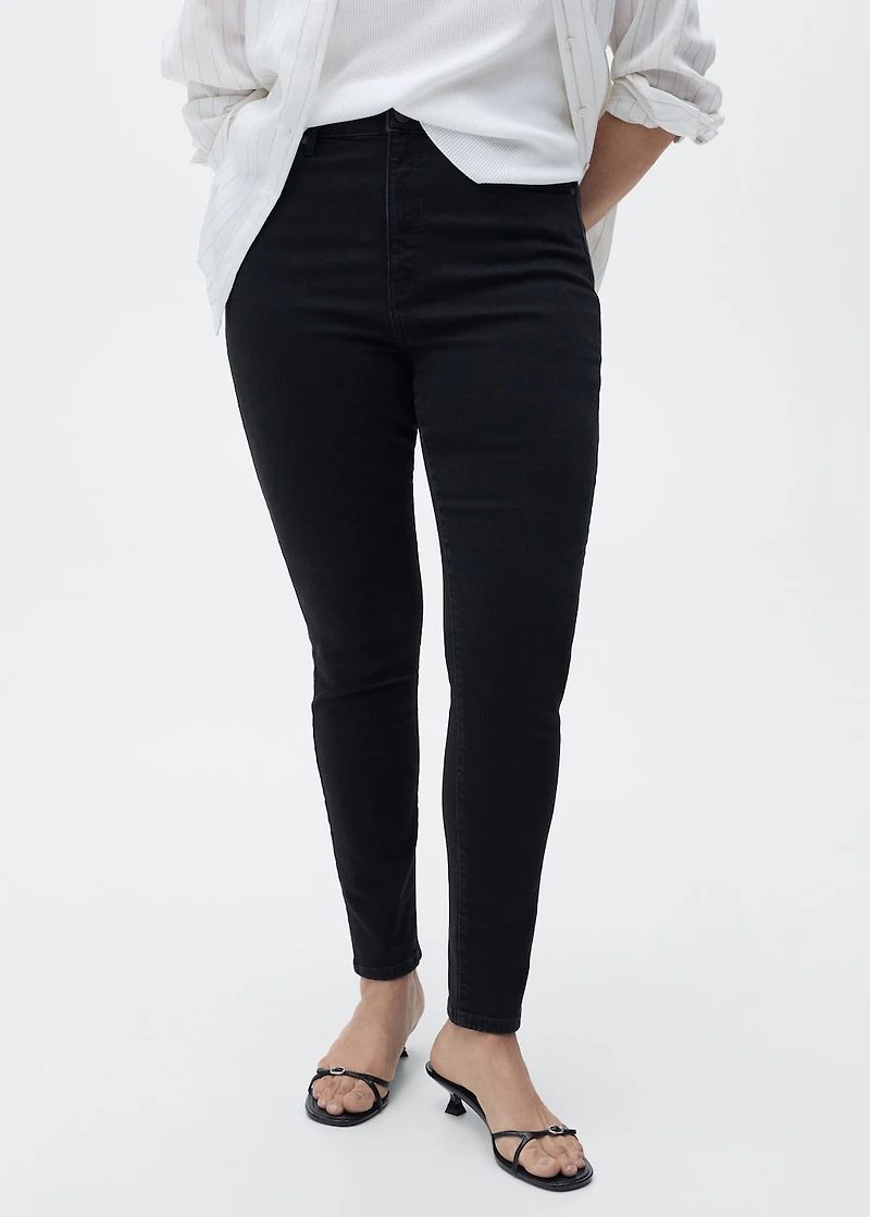 High-rise skinny jeans