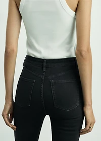 High-rise skinny jeans