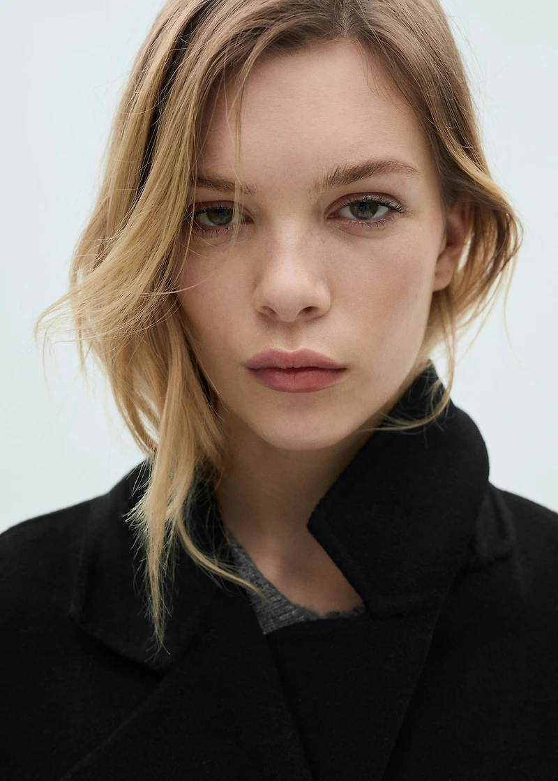 Handmade oversized wool coat