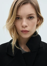 Handmade oversized wool coat