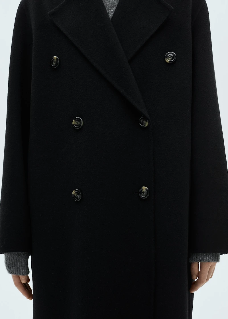 Handmade oversized wool coat