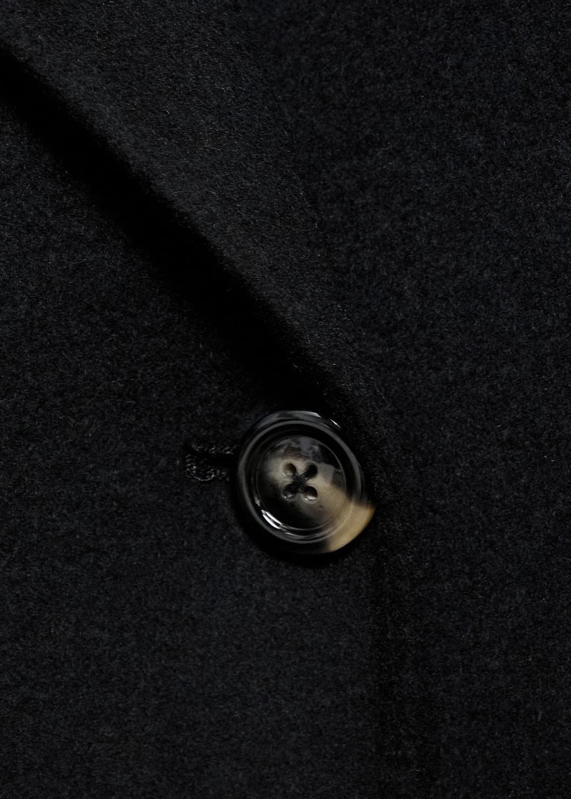 Handmade oversized wool coat