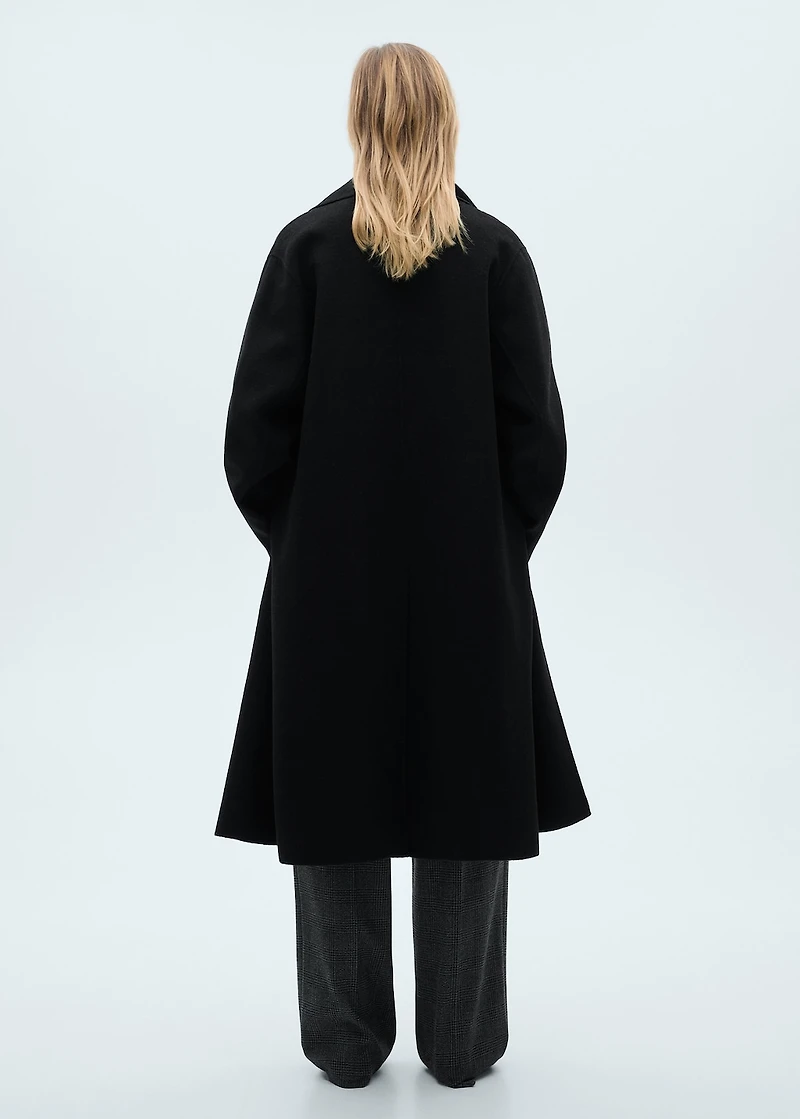 Handmade oversized wool coat