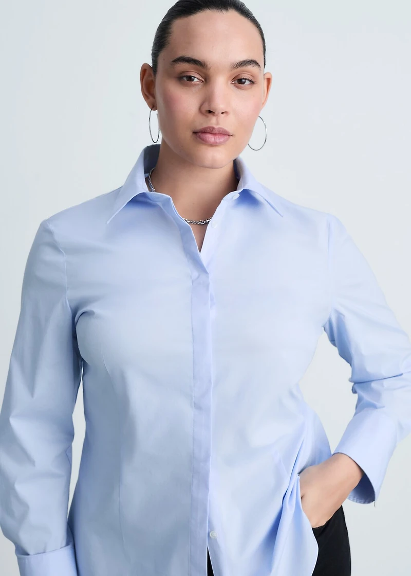 Fitted cotton shirt