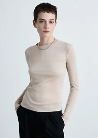 Lurex knitted t-shirt