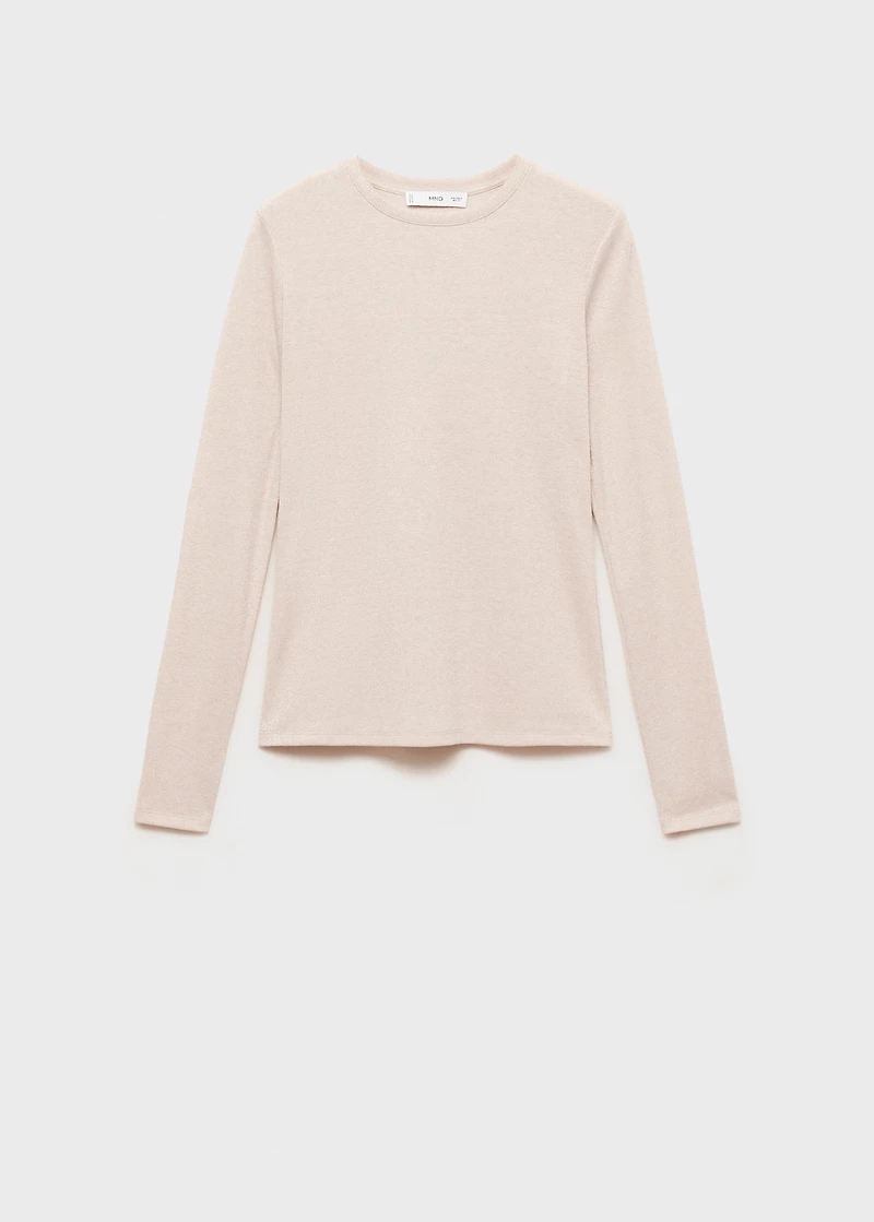 Lurex knitted t-shirt