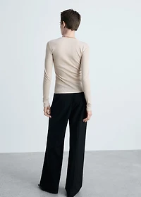 Lurex knitted t-shirt