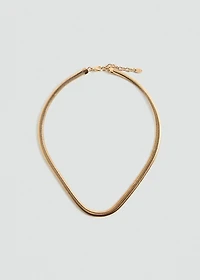 Textured double necklace