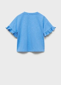 Embroidered chest-pocket T-shirt