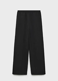 Straight knitted pants