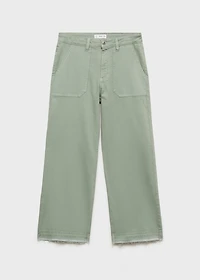 Culotte pants with pockets