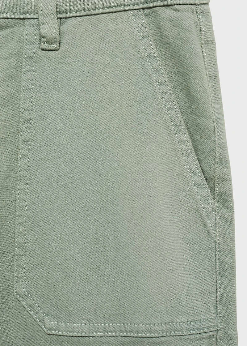 Culotte pants with pockets