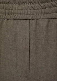 Wide leg pants with elastic waist