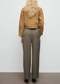 Wide leg pants with elastic waist