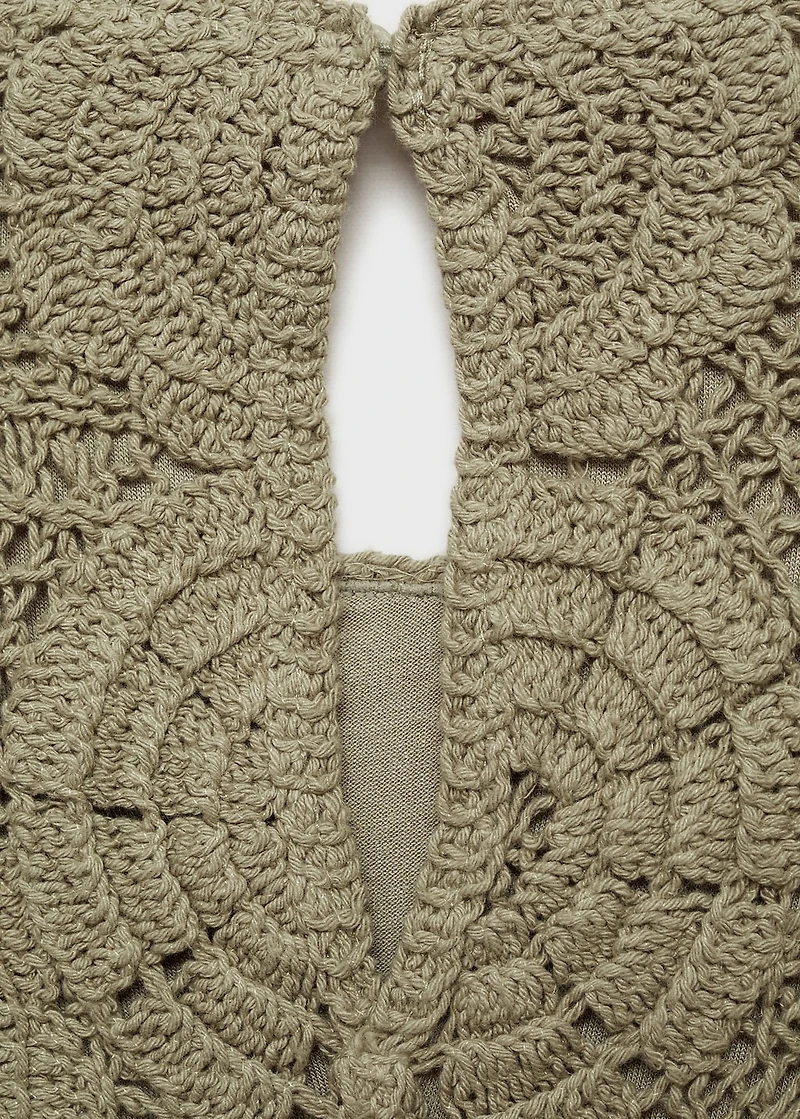 Crochet knitted dress