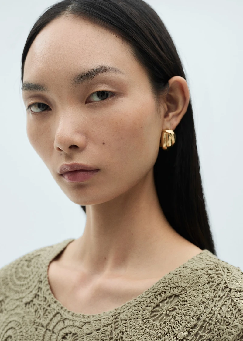 Crochet knitted dress